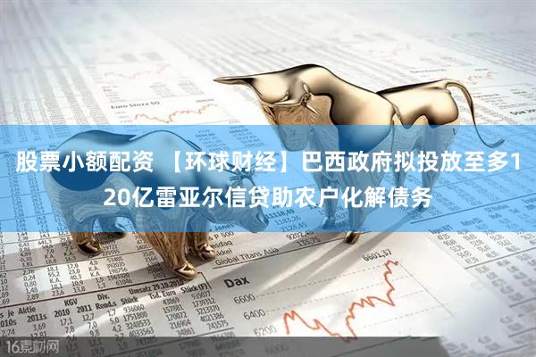 股票小额配资 【环球财经】巴西政府拟投放至多120亿雷亚尔信贷助农户化解债务
